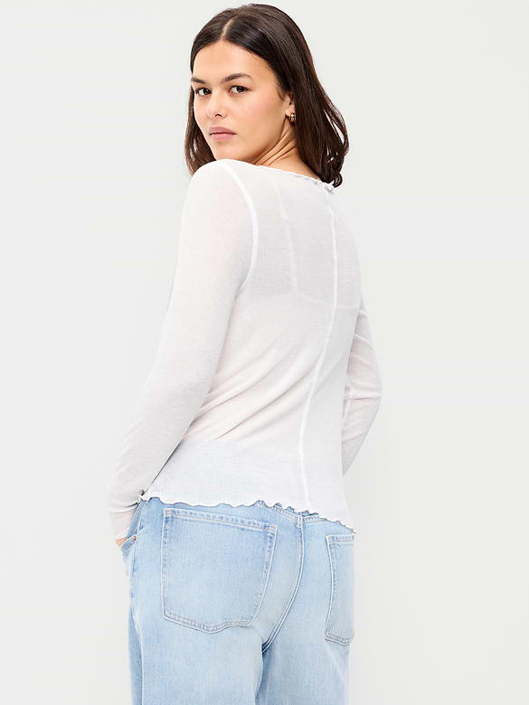 Lettuce-Edge Tissue T-Shirt