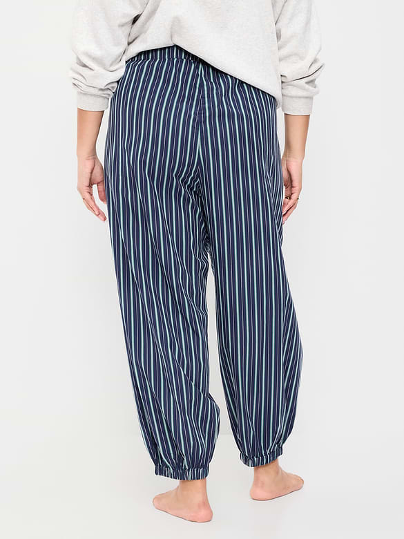 Cinched Poplin Balloon Pants