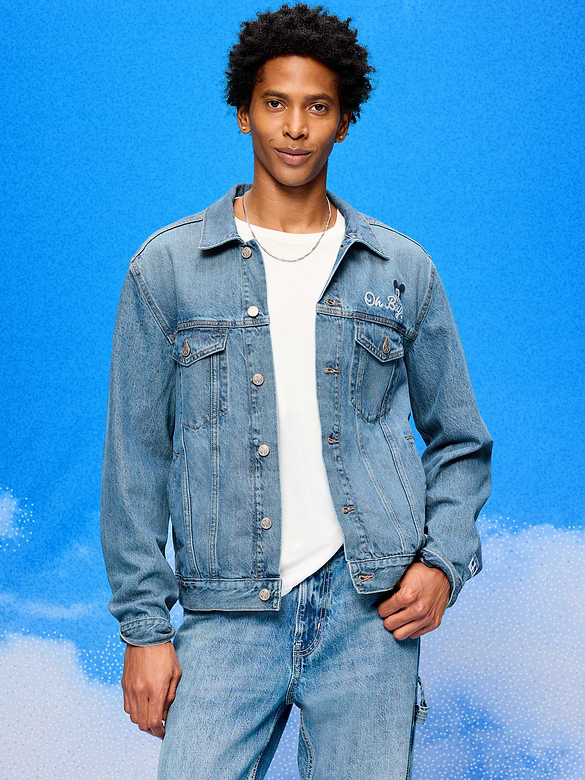 Veste camionneur en denim Mickey Mouse Old Navy x Disney pour adulte