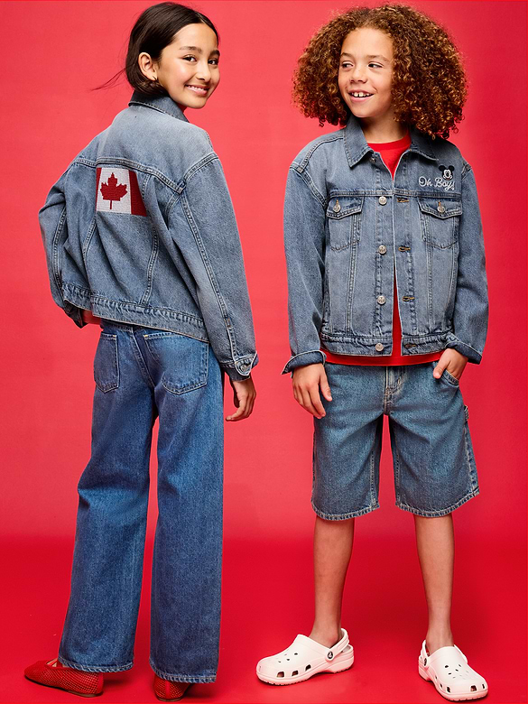 Old Navy x Disney Mickey Mouse Gender-Neutral Denim Trucker Jacket for Kids