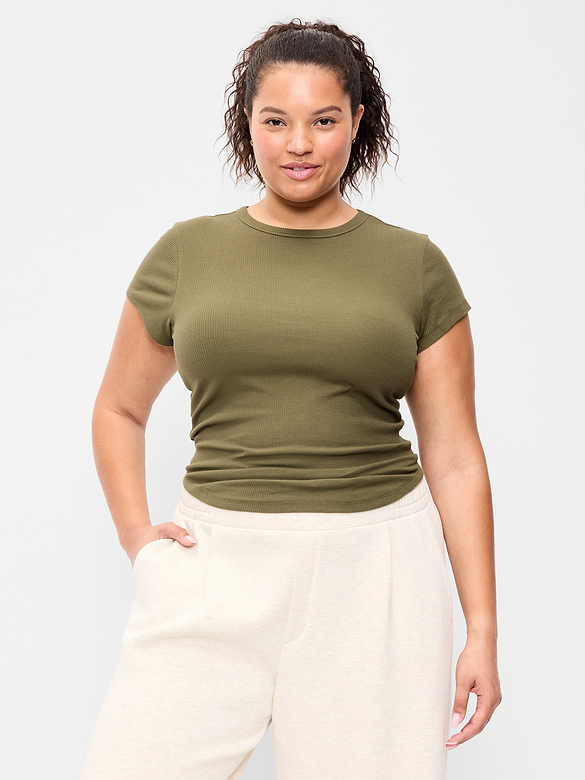 CloudLite Crew-Neck Ribbed T-Shirt