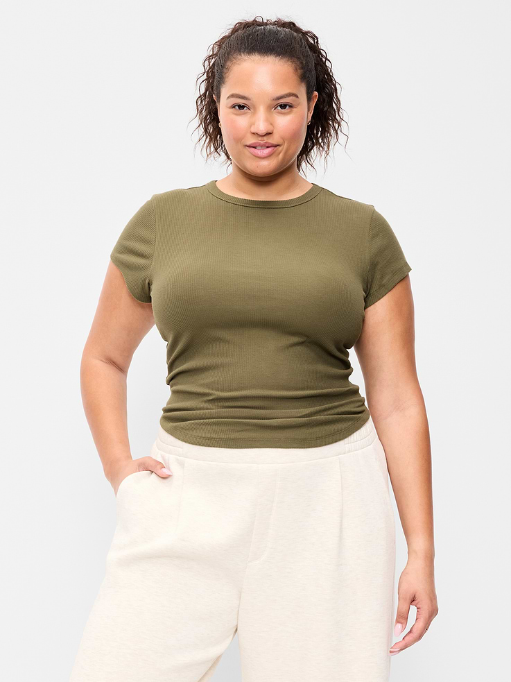 Image number 7 showing, CloudLite Crew-Neck Ribbed T-Shirt