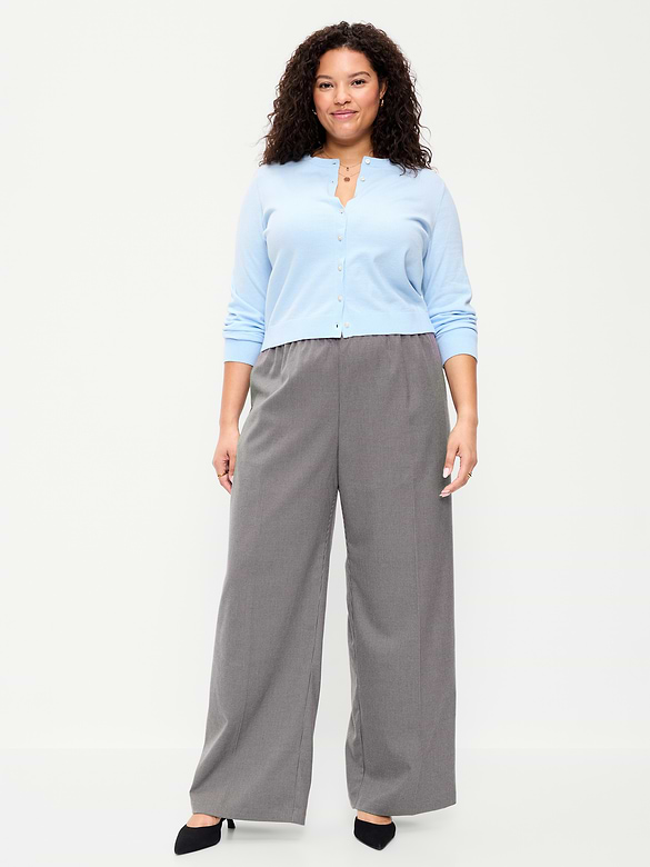 High-Waisted Wide-Leg Trouser