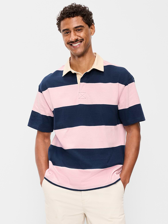 Striped Rugby Polo