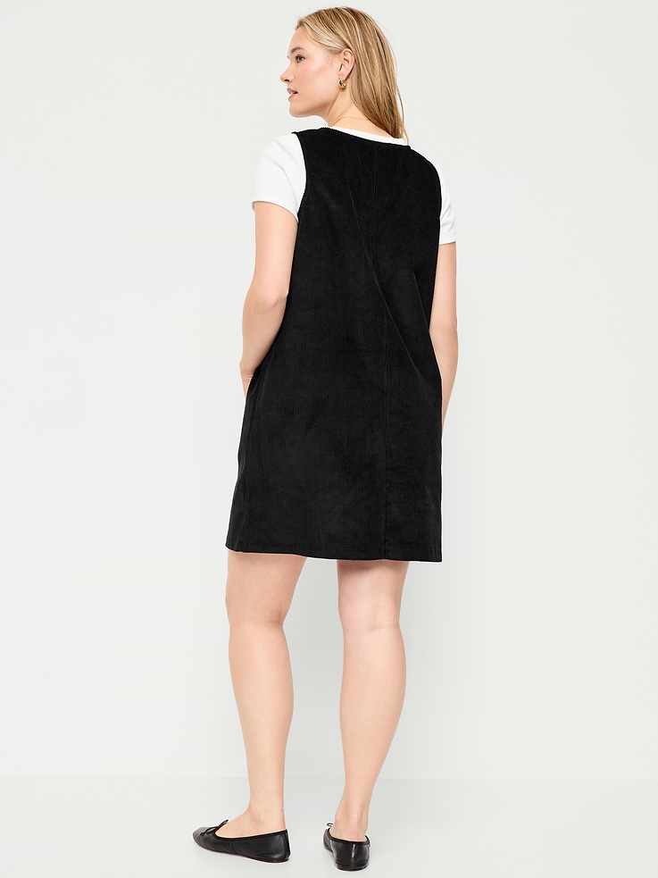 Image number 8 showing, Sleeveless Pinafore Mini Dress