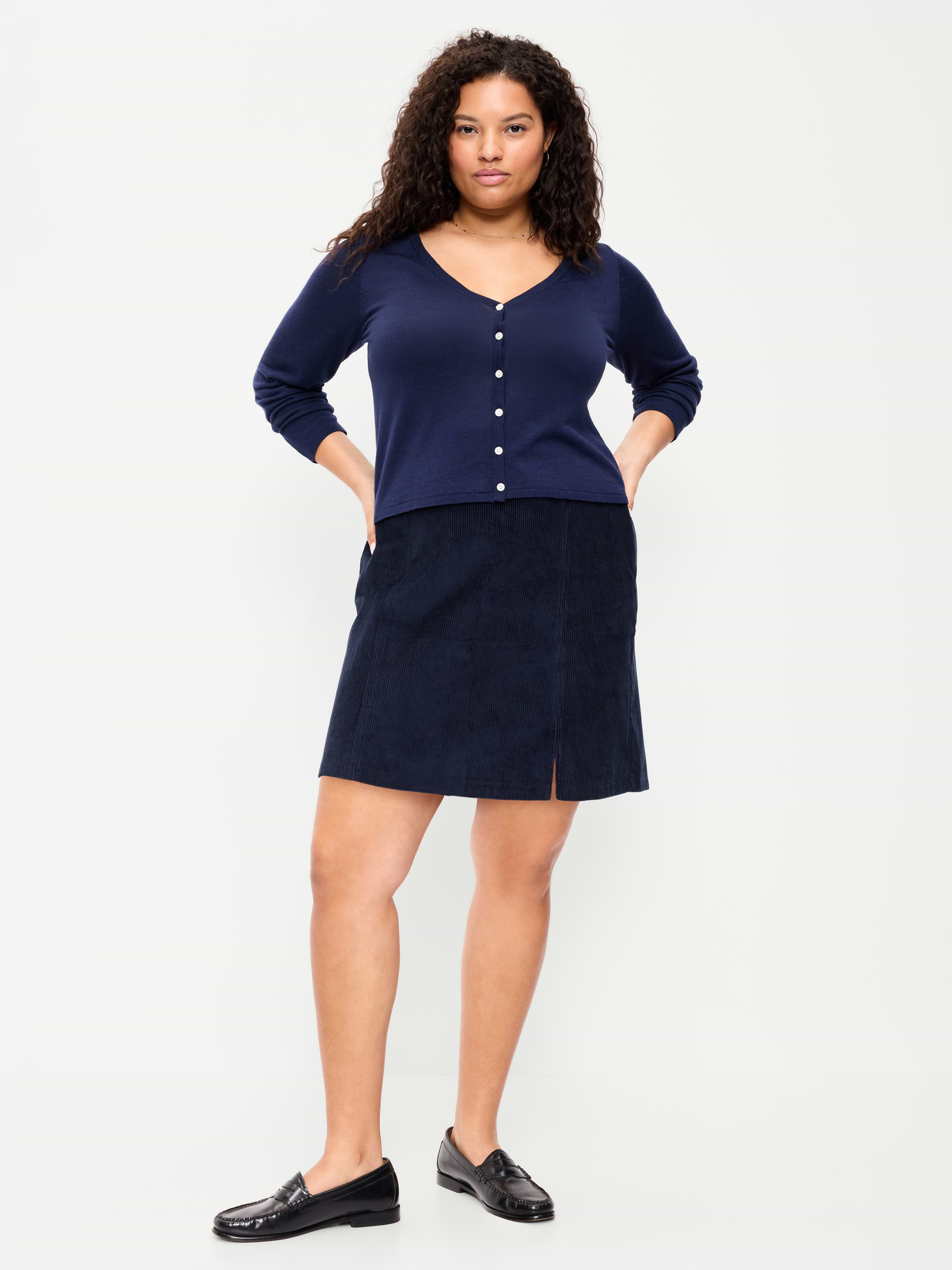 Image 7 of 8, Corduroy Mini Skirt