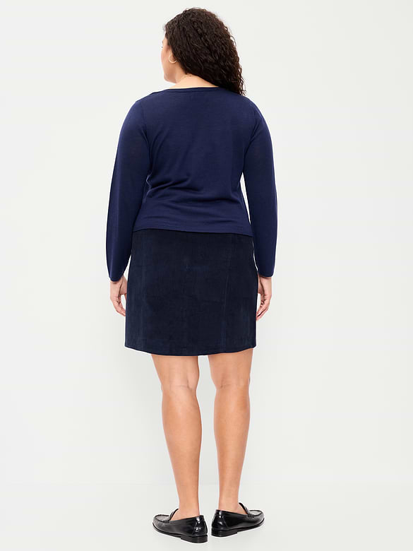 Corduroy Mini Skirt