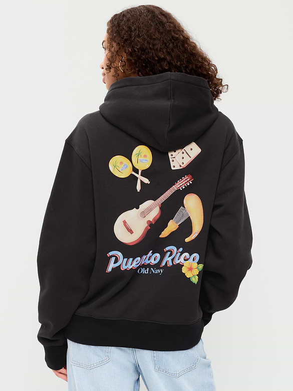 Logo-Graphic Popover Hoodie