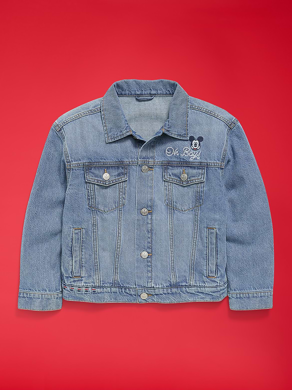 Old Navy x Disney Mickey Mouse Gender-Neutral Denim Trucker Jacket for Kids