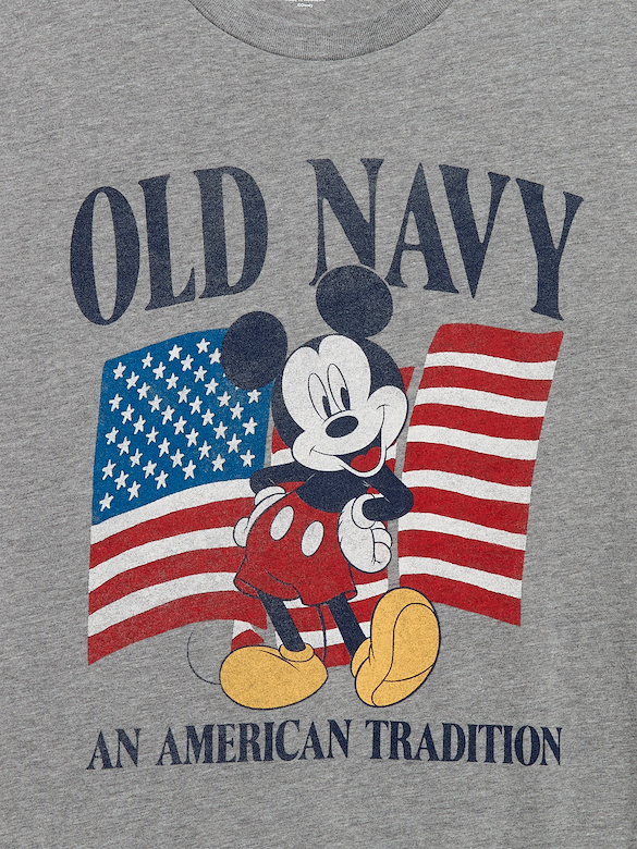 Old Navy x Disney Mickey Mouse Logo-Graphic T-Shirt for Adults