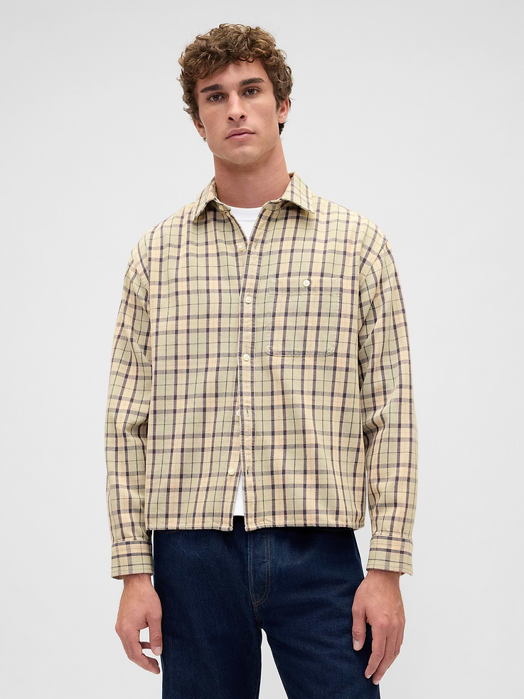 Image number 1 showing, Twill Straight-Hem Shirt