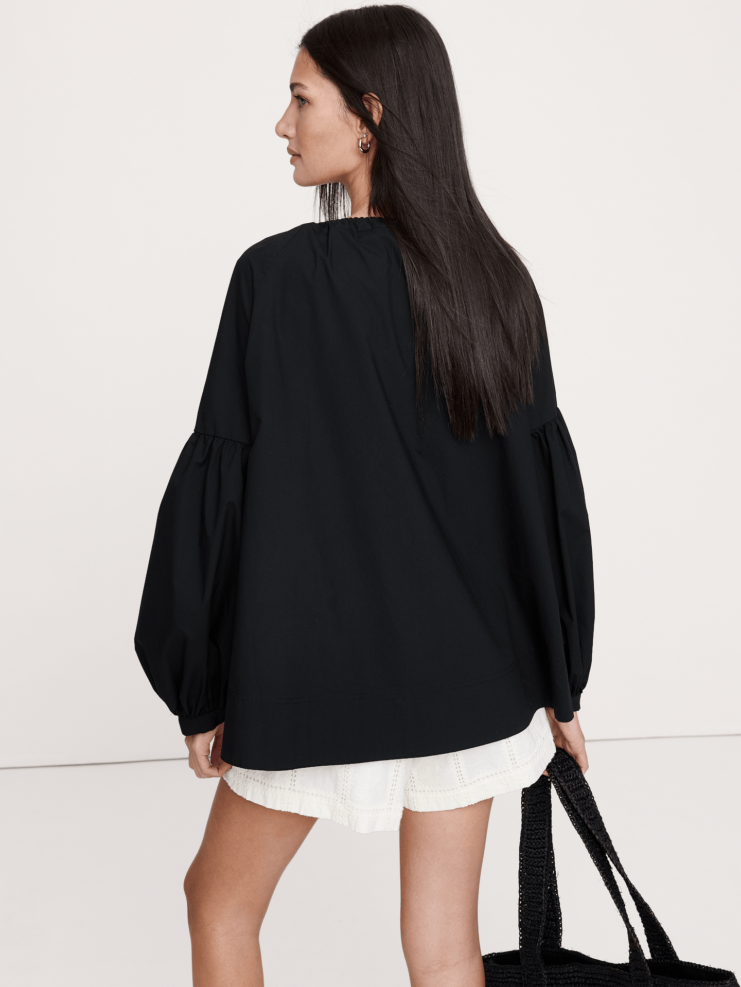 Image number 2 showing, Cotton Poplin Drawstring Top
