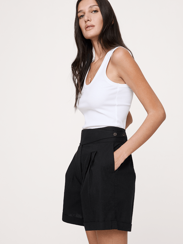 Short Emblématique revisité à taille extensible, 10 cm