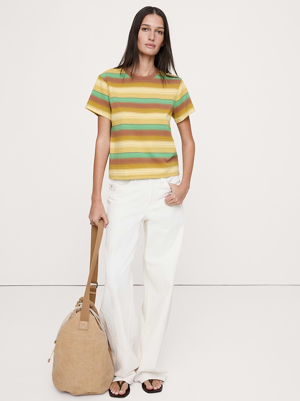 Vintage Cotton Crew-Neck T-Shirt