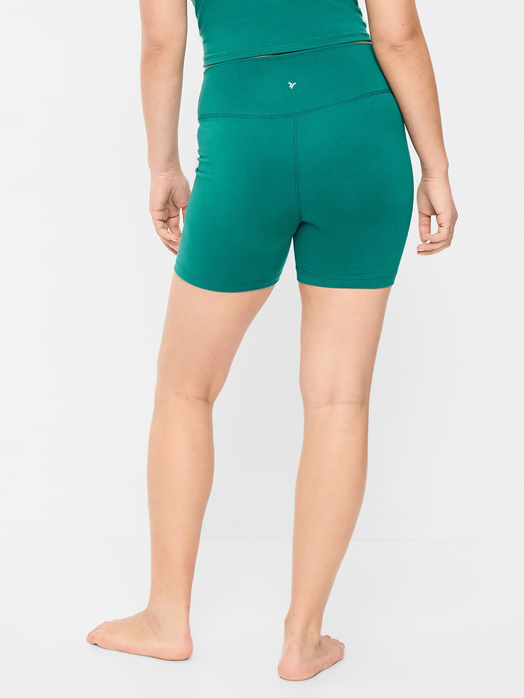 Image number 5 showing, High-Waisted PowerChill Biker Shorts -- 5-inch inseam