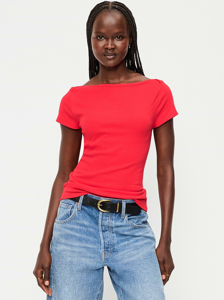 Image number 1 showing, Snug Boatneck T-Shirt