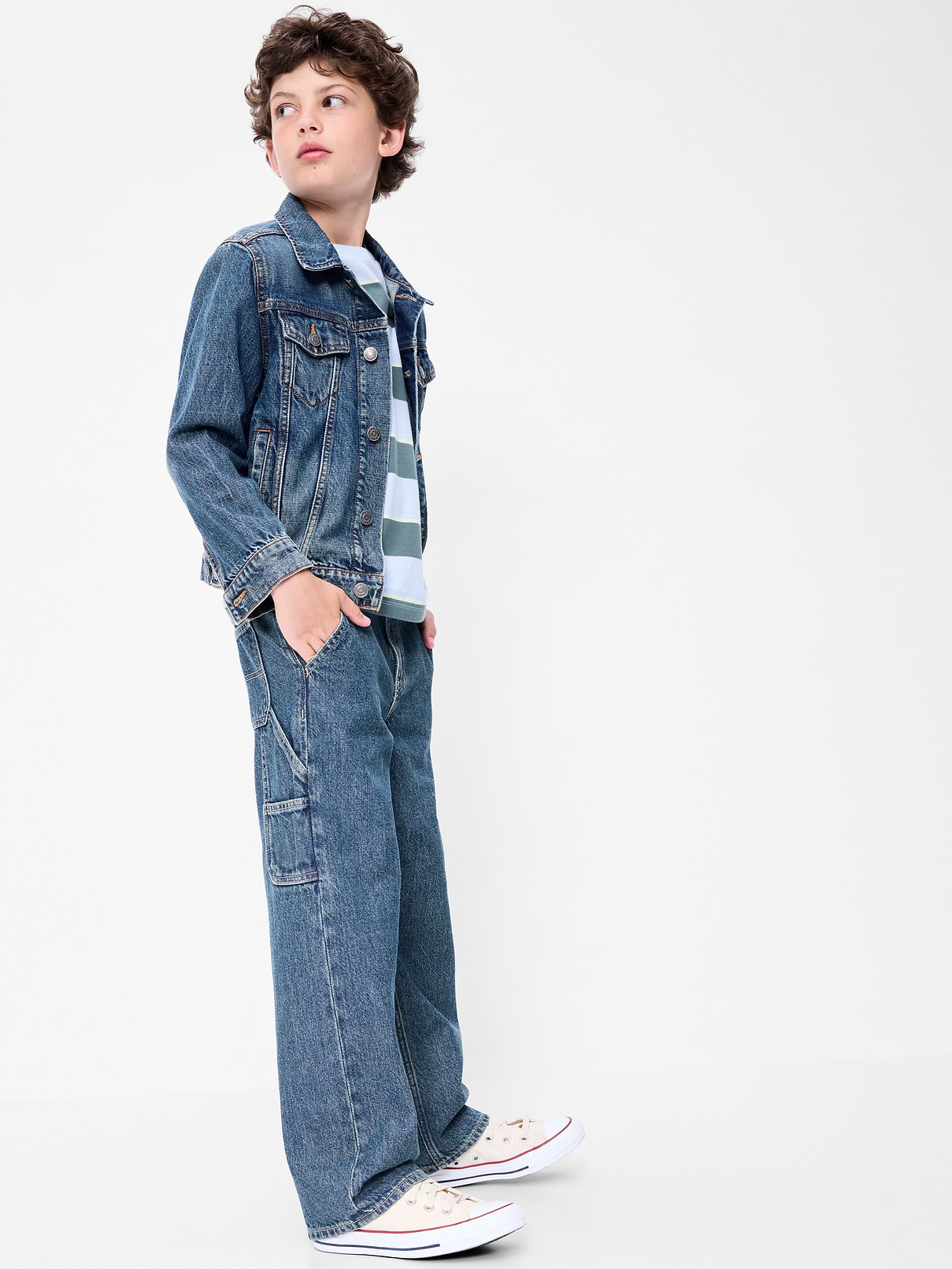 Image number 3 showing, Baggy Carpenter Jeans for Boys