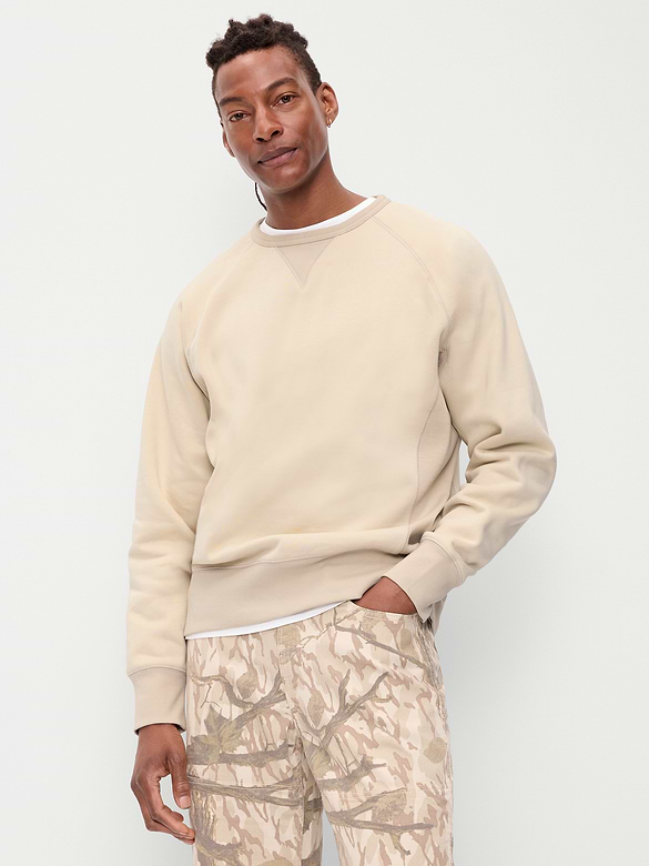 Oversized Heavyweight Crew-Neck Sweatshirt