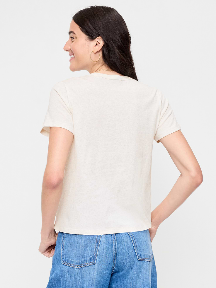 L'image numéro 2 présente T-shirt ras du cou passe-partout