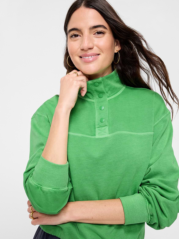 SoComfy Funnel-Neck Sweatshirt