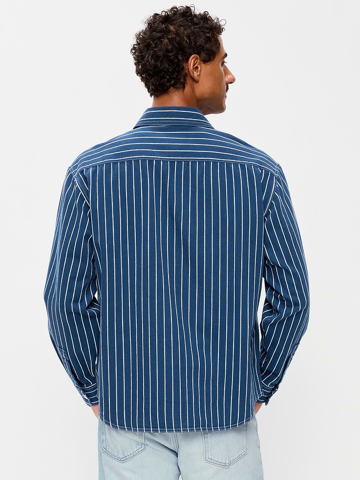 Image number 2 showing, Loose Fit Striped Workwear Shirt