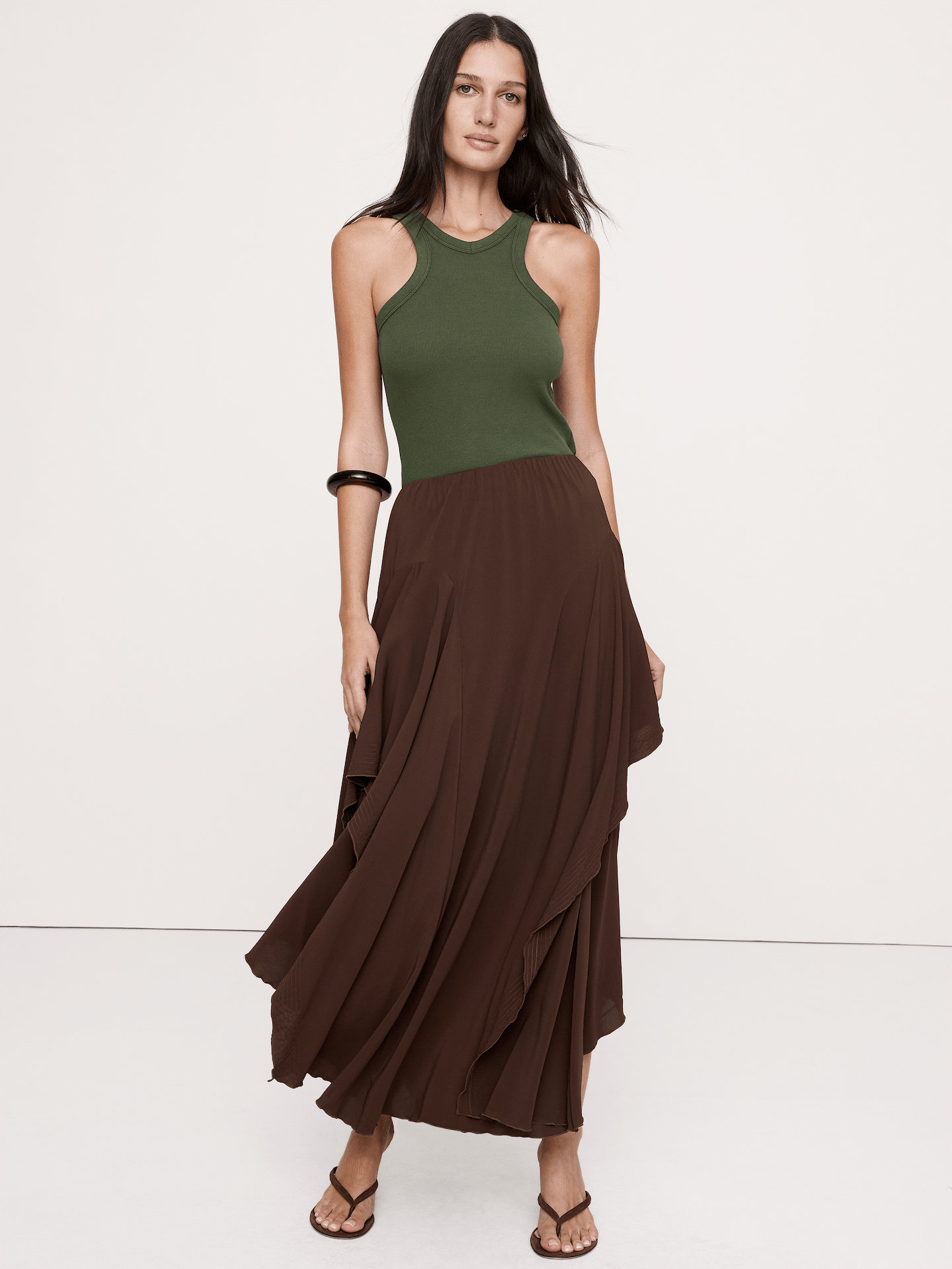 Image number 1 showing, Ribbed V-Neck Tank