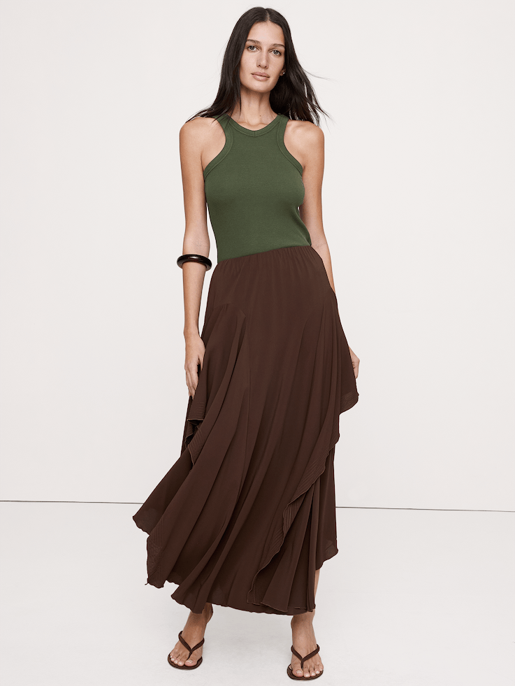 Ribbed V-Neck Tank