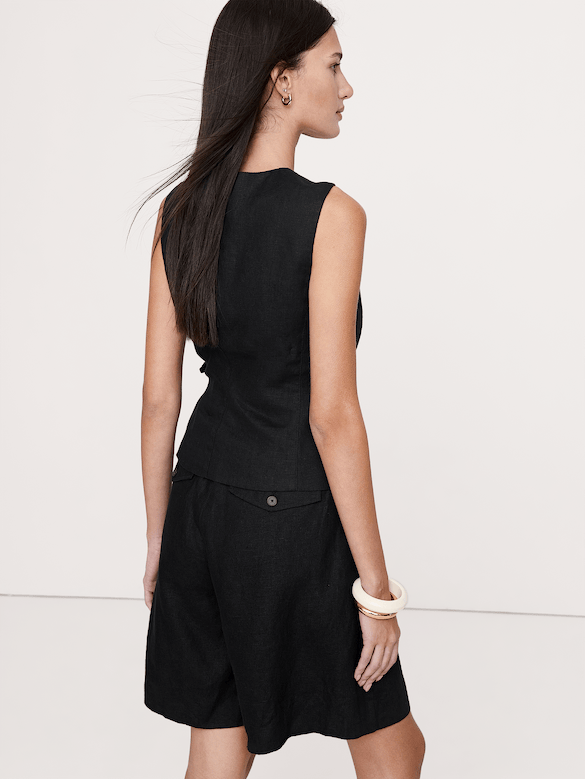 Linen Wrap Vest