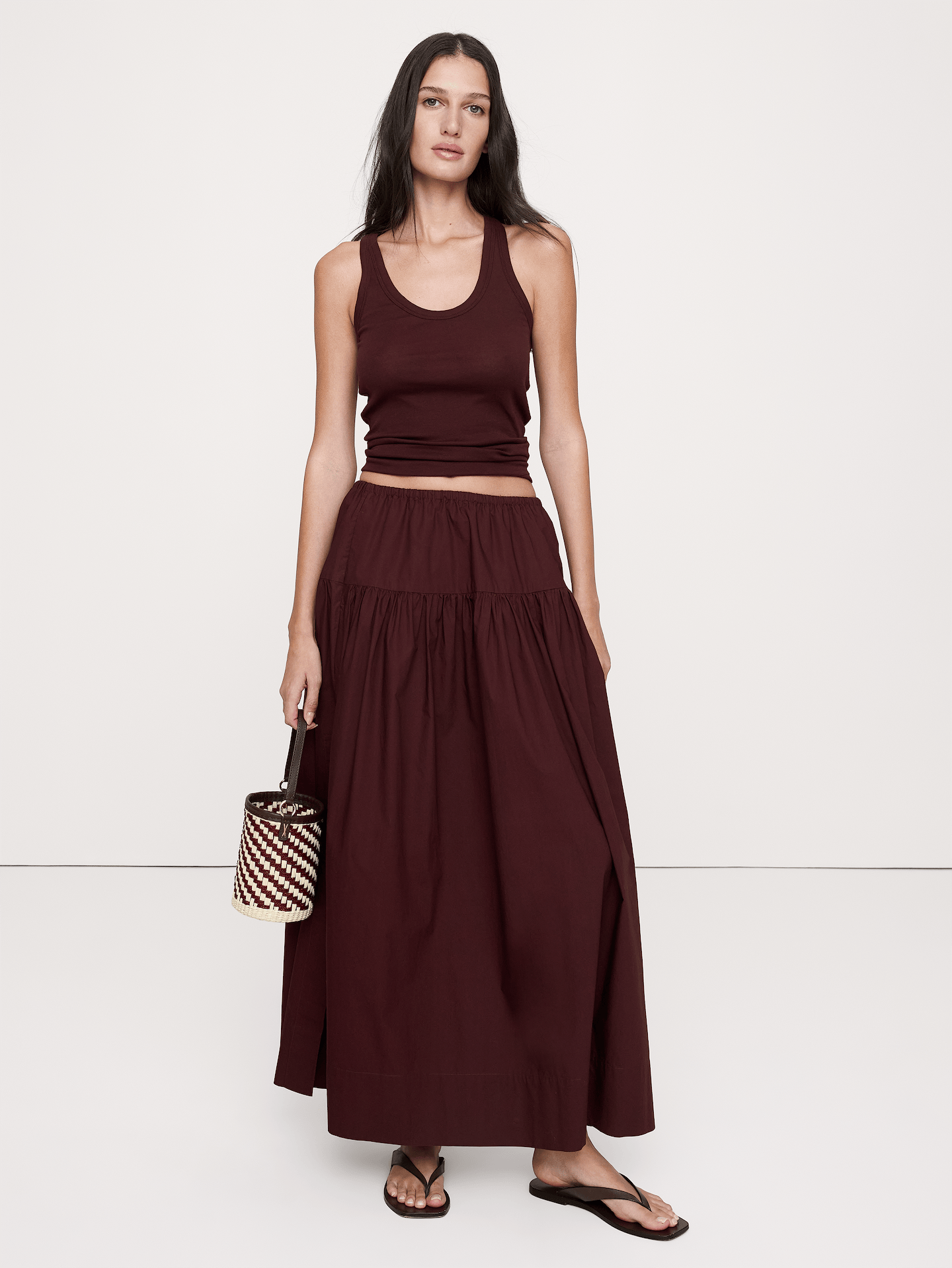Image number 1 showing, Airy Cotton Scoop-Neck Tank