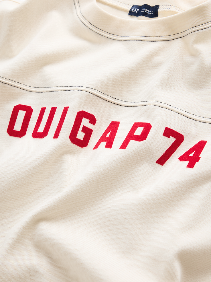 Image number 5 showing, OuiGap Heavyweight Crop Logo T-Shirt