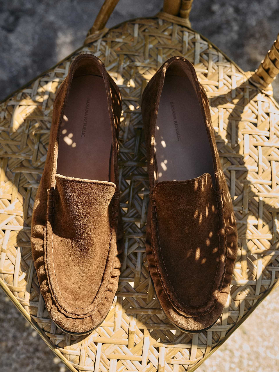 Banana Republic Anton Genuine Leather Suede Rich Dark Brown Mock Toe Loafers Classic Suede Penny Loafer | Banana Republic Factory main image 4