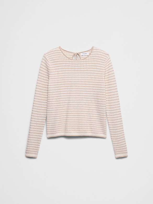 Texture Stitch Tie-Back Sweater