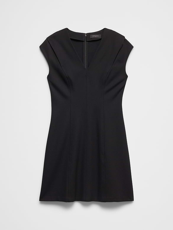 Ponte Seamed Hourglass Mini Dress