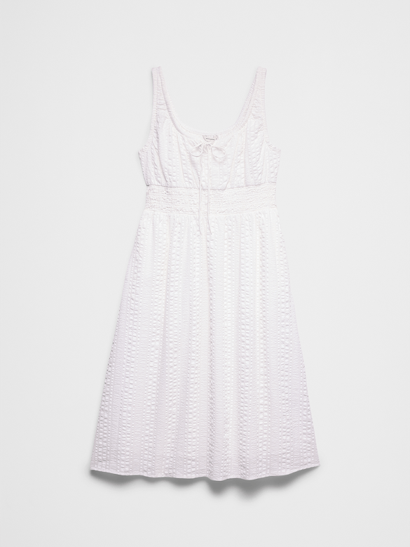 Smocked Waist Midi Dress