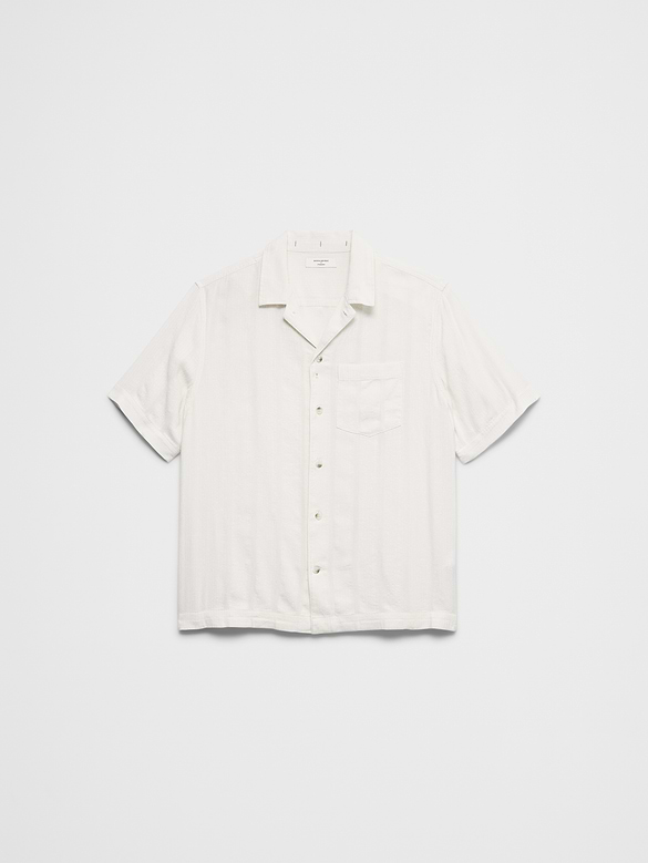 Standard-Fit Seersucker Resort Shirt