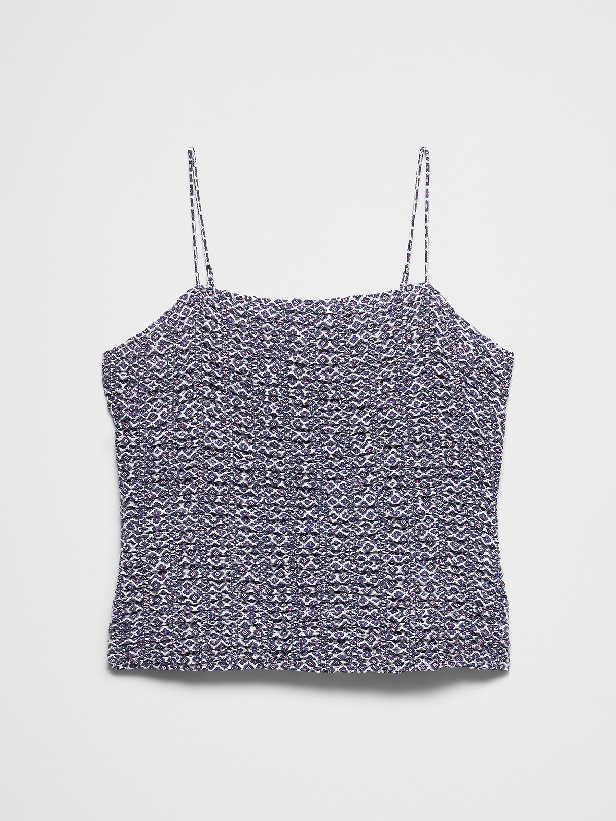 Silky Vertical Smocked Camisole | Banana Republic Factory