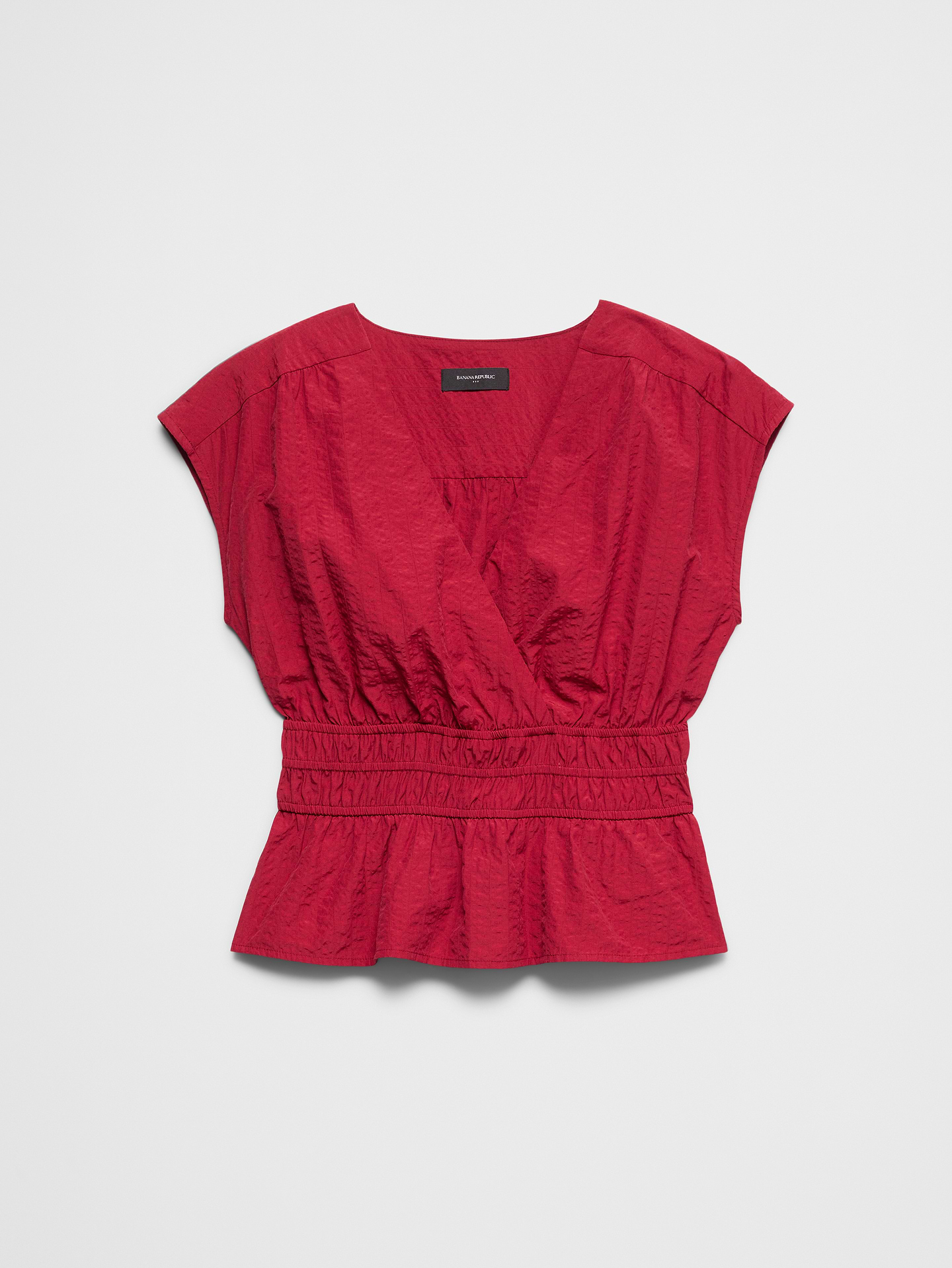 Image number 4 showing, Seersucker Elastic Surplice Top