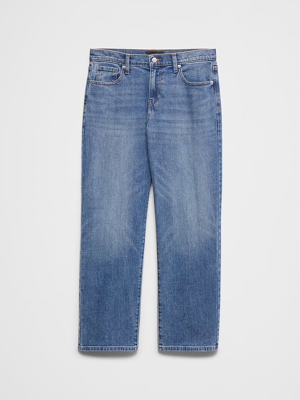 Straight-Leg Mid-Rise Jean