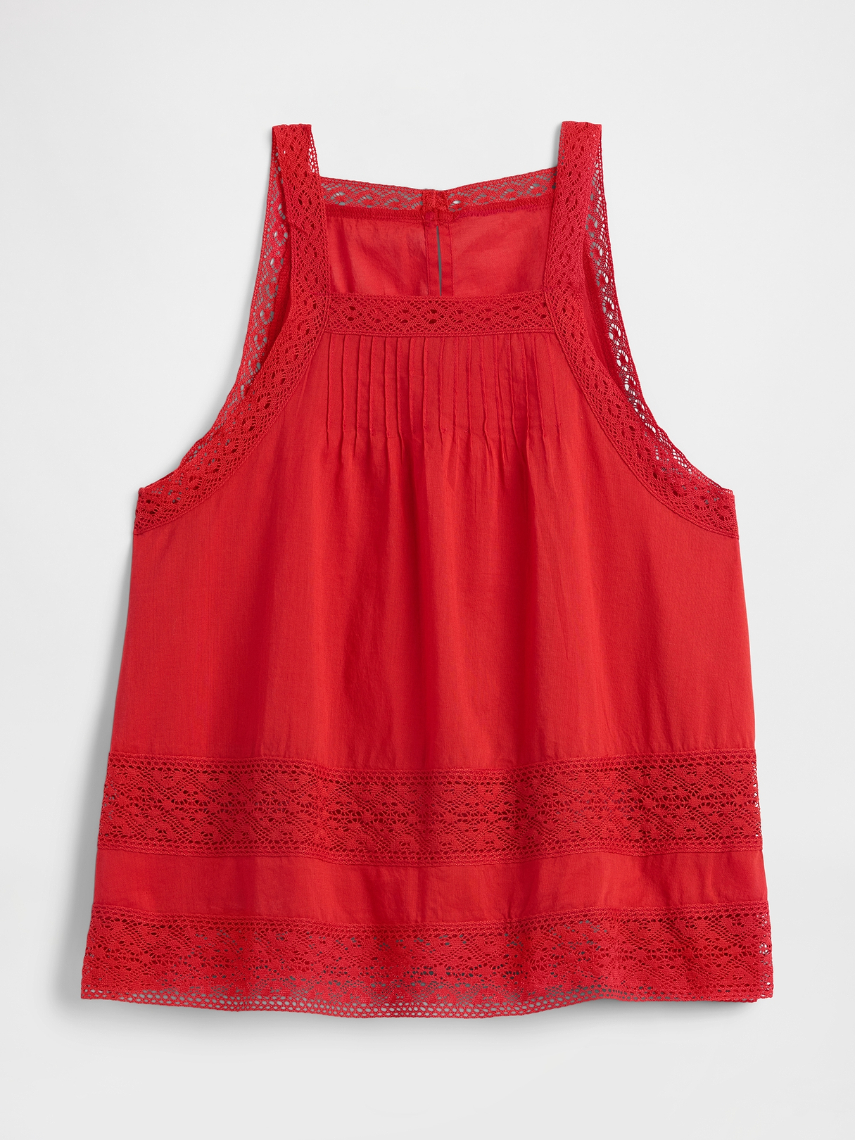 Relaxed Lace-Trim High-Neck Top | Gap Factory