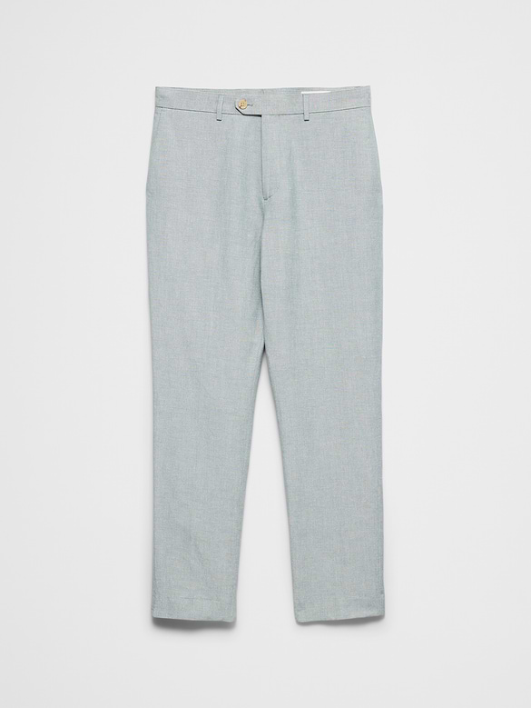 Linen-Blend Suit Trouser