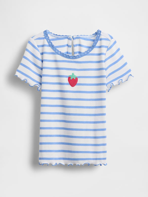 Baby & Toddler Embroidered Rib T-Shirt