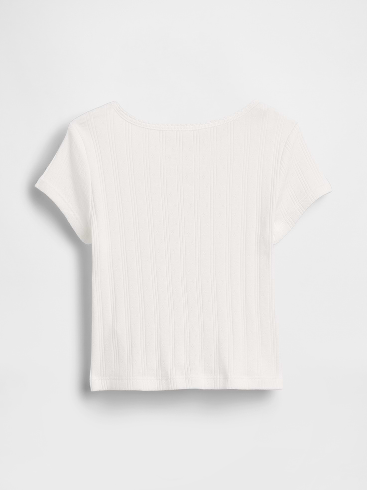 Image number 2 showing, Baby & Toddler Pointelle Rib T-Shirt