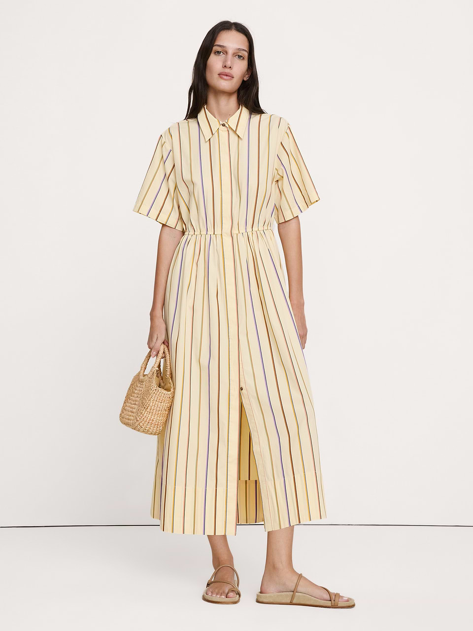 ganni white cotton dress Mini Deep V-Neck This Ganni dress features Modern 3/4 Sleeve Wedding Color:#51-Rust lining-type:Unlined