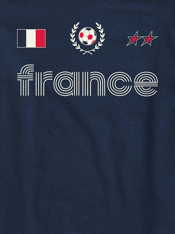 Kids France Soccer Jersey Graphic T-Shirt