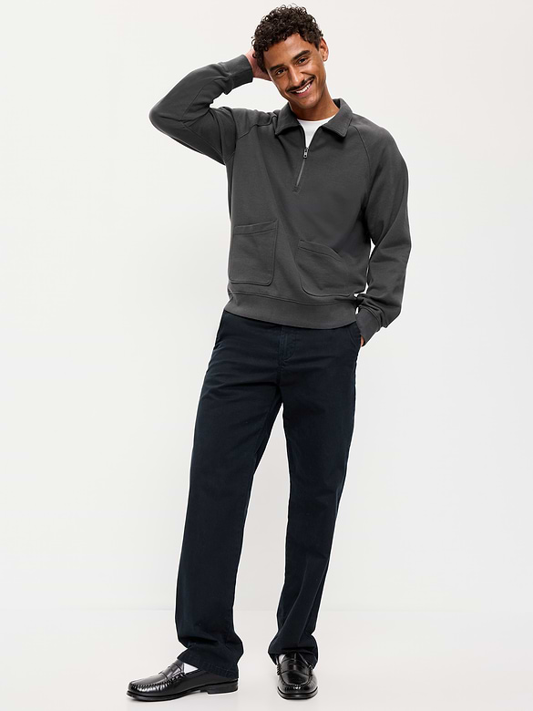Workwear Collared Fleece Chore Pullover