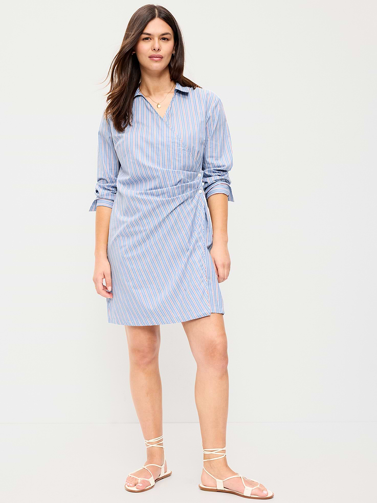 Image number 7 showing, Wrap Mini Shirt Dress