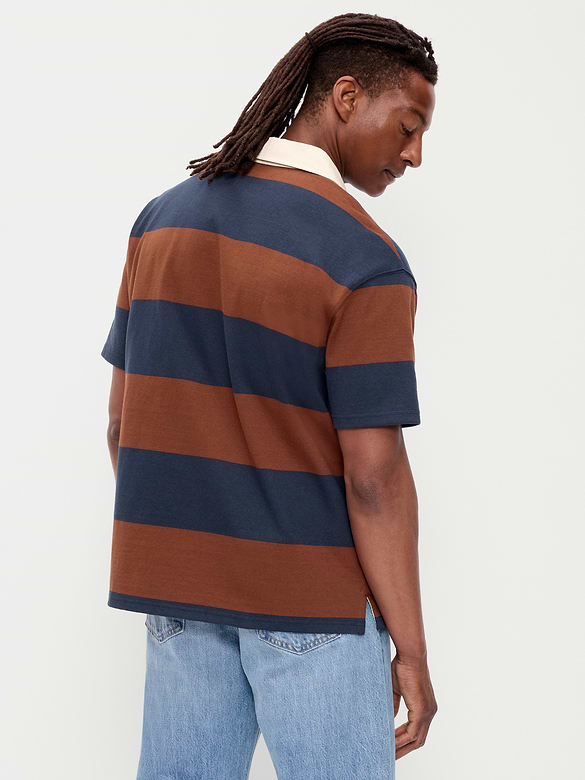 Striped Rugby Polo