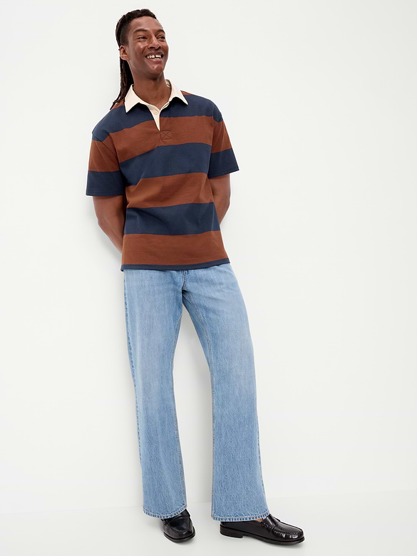 Striped Rugby Polo