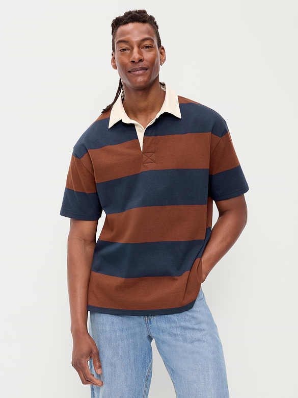 Striped Rugby Polo