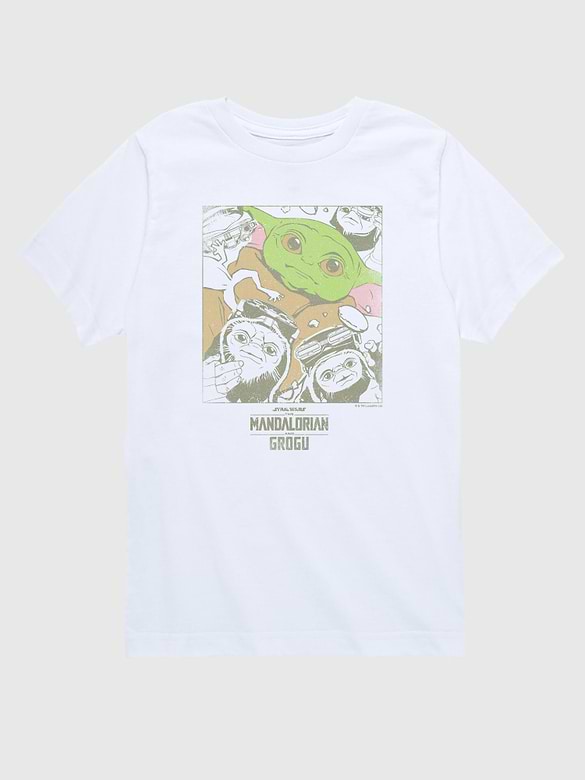 Kids Star Wars Grogu And Friends Graphic T-Shirt